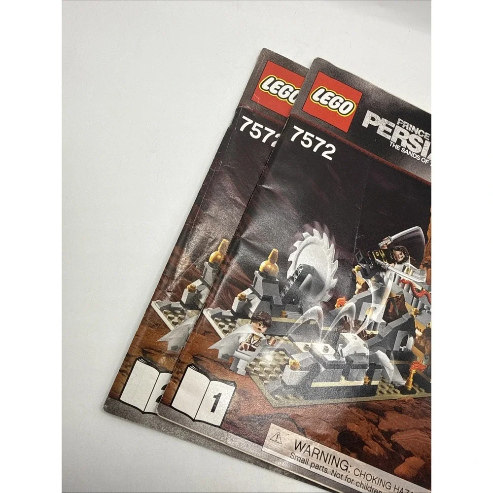 7572 The Sands Of Time prince of persia Lego Instruction Manual 1&2 Only
